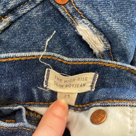 Madewell The High-Rise Slim Boyjean Jeans Size 25 - Picture 7 of 12